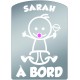Plaque de voiture transparente SARAH