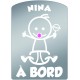 Plaque de voiture transparente NINA