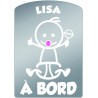 Plaque de voiture transparente LISA