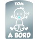 Plaque de voiture transparente TOM