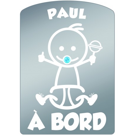 Plaque de voiture transparente PAUL