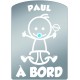 Plaque de voiture transparente PAUL