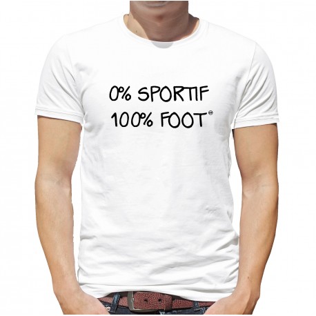 T-Shirt  0% sportif 100% foot