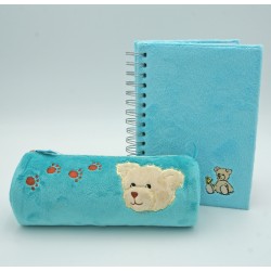 Cahier Spirales Turquoise "OURS"
