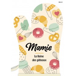 Gants de cuisine "Mamie la Reine des gâteaux"