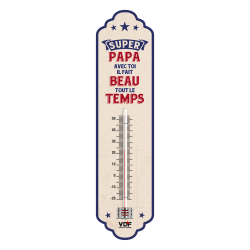 Thermomètre Vintage en métal " PAPA"