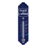 Thermomètre Vintage en métal " PLACE DE L'APERO"