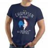 T-Shirt Papa Champion du monde