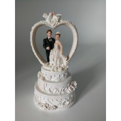 Figurine Couple posant pour Mariage