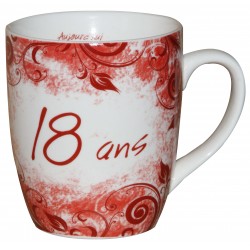Mug dédicace "18 ANS"