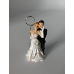 Figurine thème mariage : Porte Photo ou étiquette
