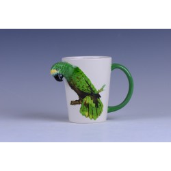 Mug 3D Perroquet vert