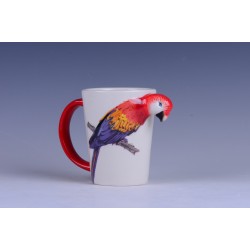 Mug 3D Perroquet rouge