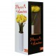 Lampe LED tulipe jaune dans vase