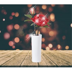 Lampe LED Roses lumineuses couleur rose 30cm