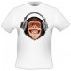 T-Shirt Casque singe - Blanc
